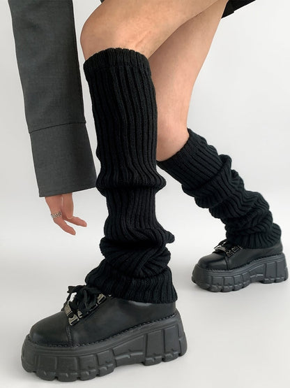 Knitted Retro-Style Leg Warmers 7 Colors