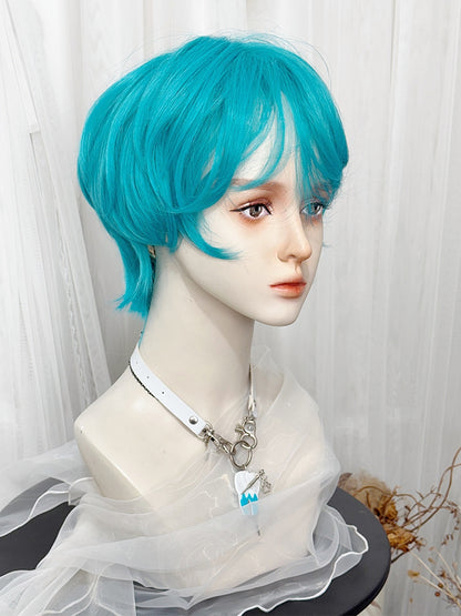 ウィッグ ブルースタイル 王子ストレート前髪 35cm