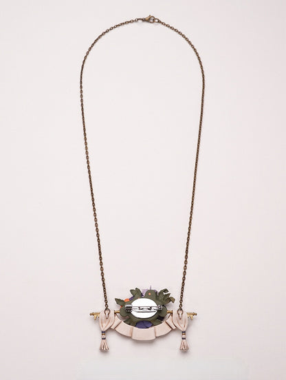 Pansy Pendant Lolita Necklace