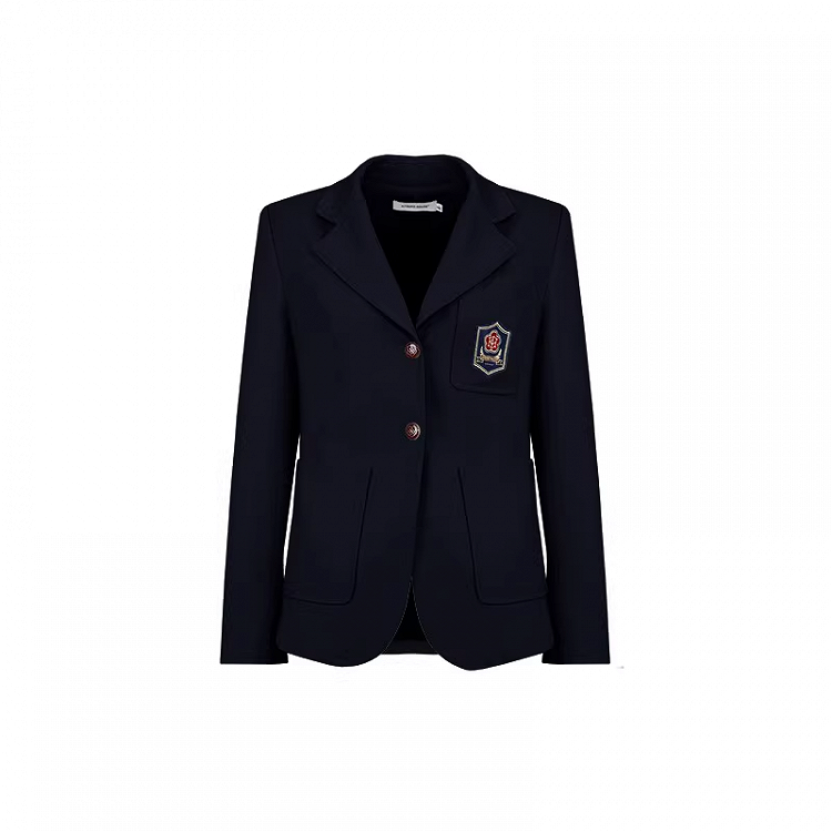 JK制服ブレザー ネイビーブルー ノッチカラー プレッピー