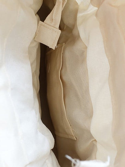 Sweet Straw Lolita Strawberry Lace Details Bag Tote