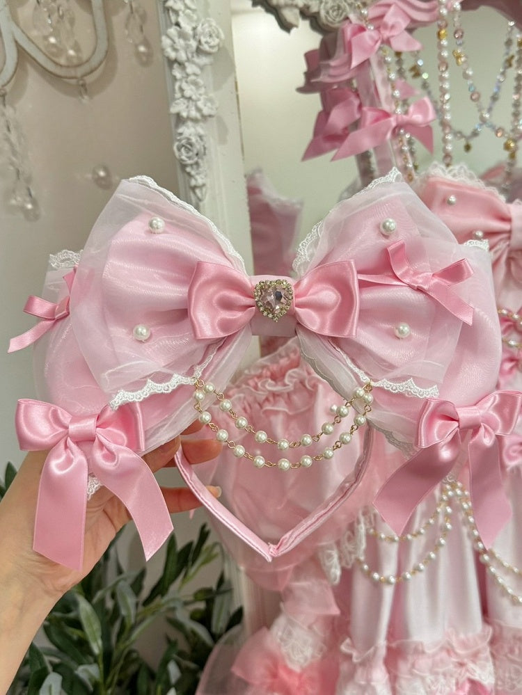 Beaded Color KC 4 Options And Rhinestone Bowknot Decorated