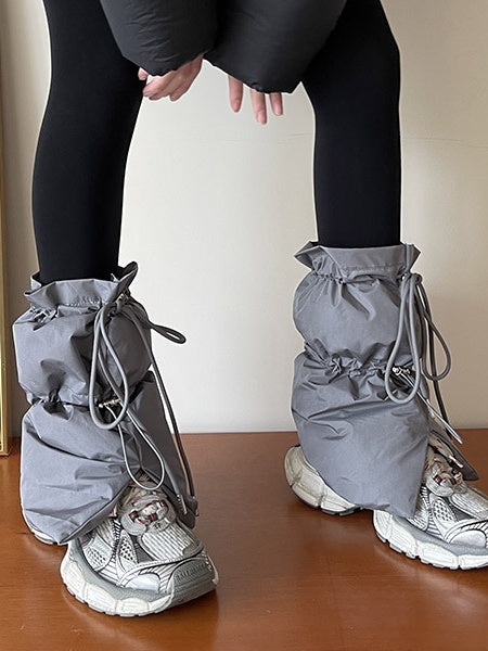 Kawaii Thick Drawstring Leg Warmers