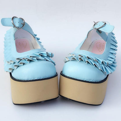 Edges Custom SP168050 Horse Wooden Falbala Shoes Made