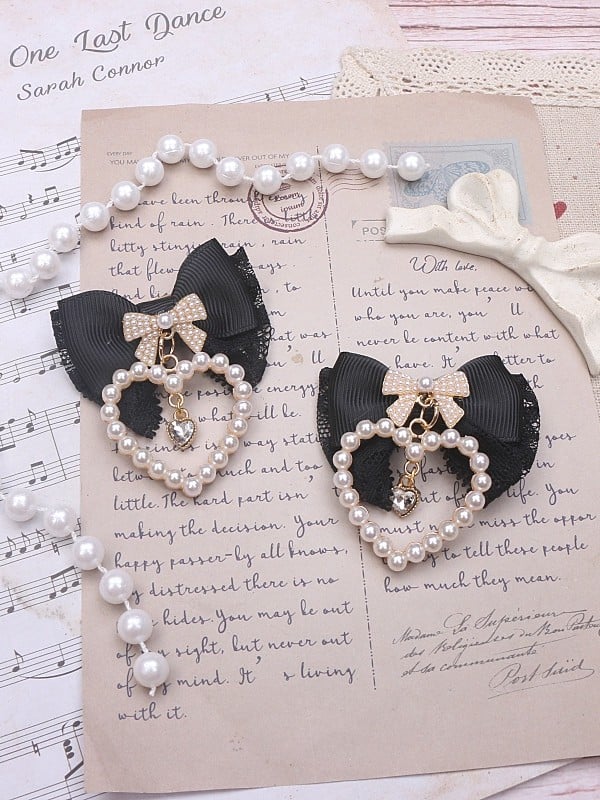 Jirai Bowknot Kei Options Charm Color 8 Hairclip Heart