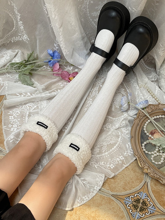 スイートプラッシュカフアンダーニーソックス