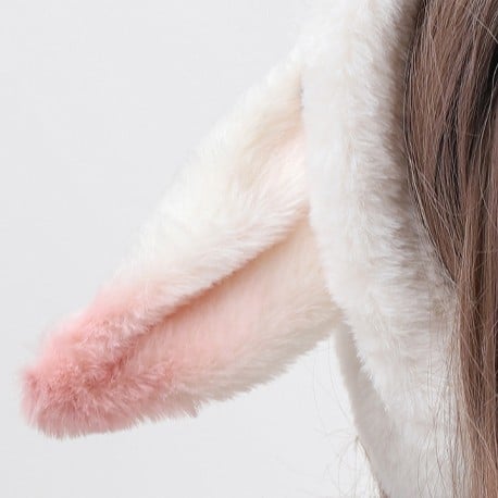 Plush Pink Earmuffs Lamb Sweet Lolita Ear White