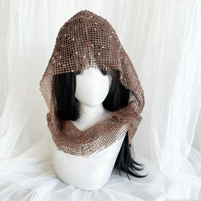 Hood Fabric Sand Wasteland Brown Mesh