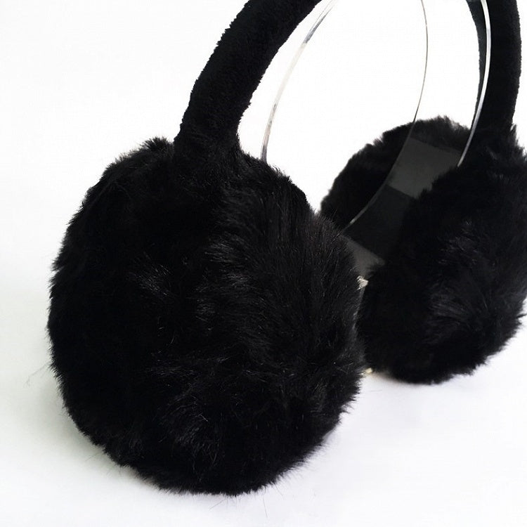 Wings Earmuffs Plush Black Bat