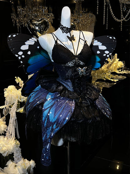 Black Butterfly Cami Top