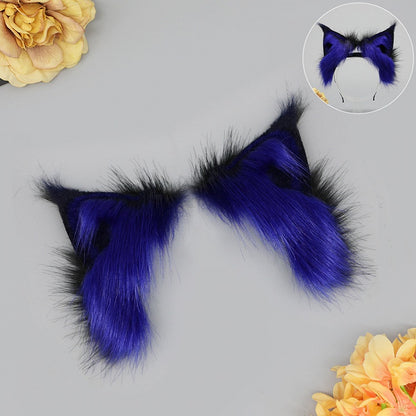 Waggling Ear Faux Fur Lynx 4 Covers Colors