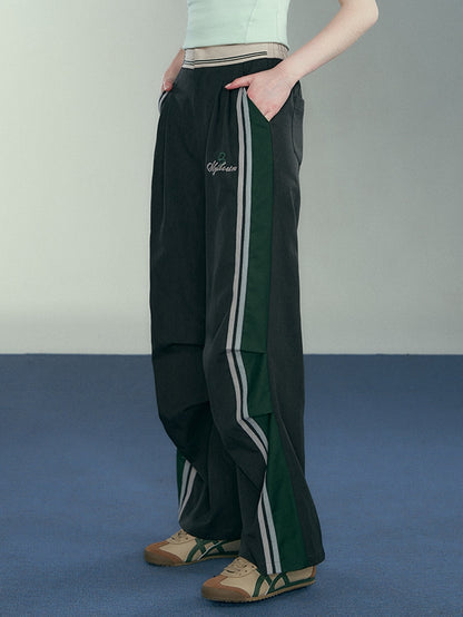 Harry Potter KYOUKO Wide Leg Pants Dusty Green Colorblock