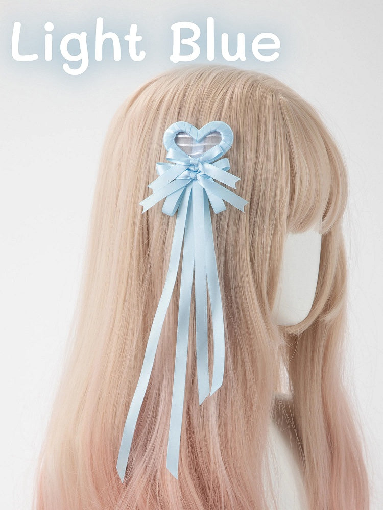 Clip Hair (Single Heart Bow