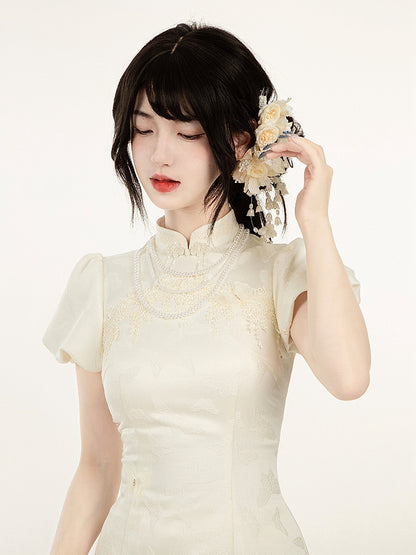 Hairclip Floral Creamy Design