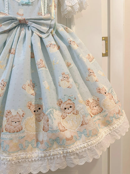 Mintgrünes Teddy Sweet Lolita Kleid