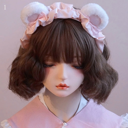 蝶結び耳2ピンクKC詳細オプションベア