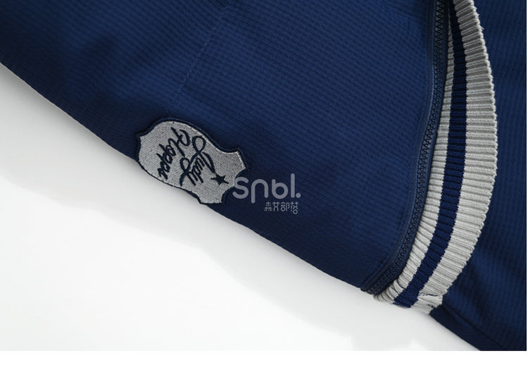 Zootopia Judy Applique Dark Blue Down Jacket Detachable Sleeves