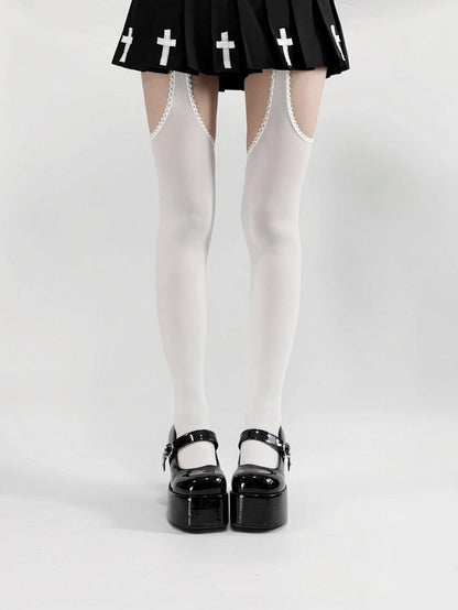Collants minimalistes à découpes - Île d'Alcatraz