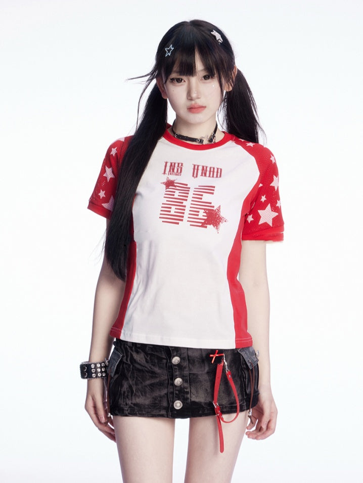 シルバートーンボタンのダメージ加工デザイン、ブラックのローカットミニデニムスカート