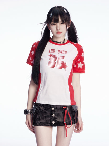 シルバートーンボタンのダメージ加工デザイン、ブラックのローカットミニデニムスカート