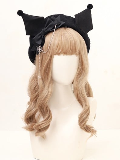 Sweet 4 Dark Options Beret Bowknot