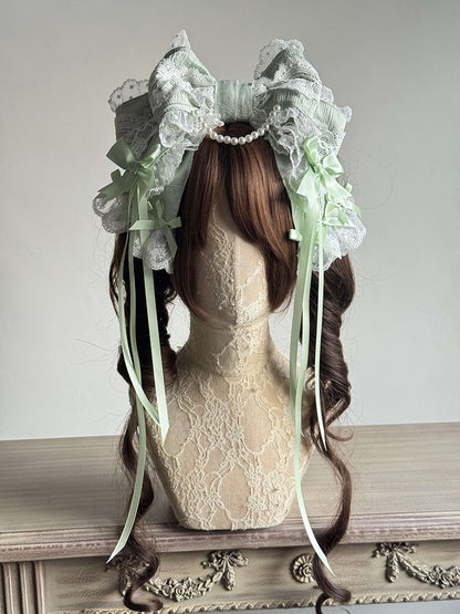 No Lace Bow KC(Pink/Blue/Mint Veil) - Sweet Lolita