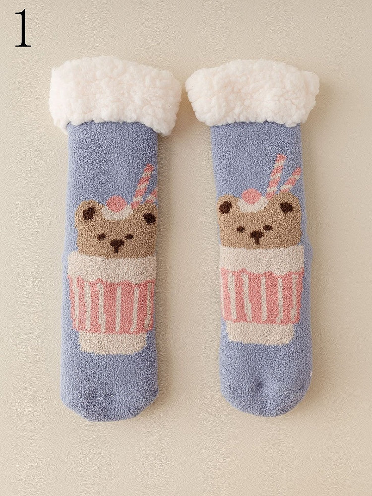 Bear Winter Socks 7 Options Cartoon