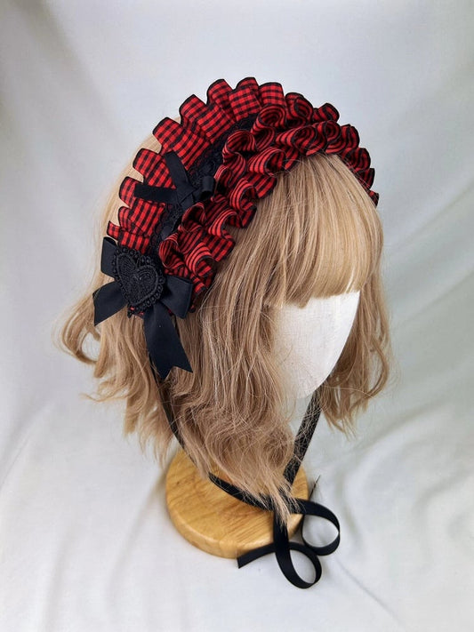 Hairband (4 Options) Gingham Ruffled Color