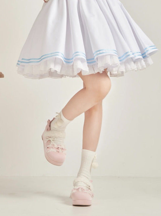Original Lolita Shoes Round Ribbon Toe