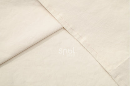 アプリコットラウンドネックブラウス