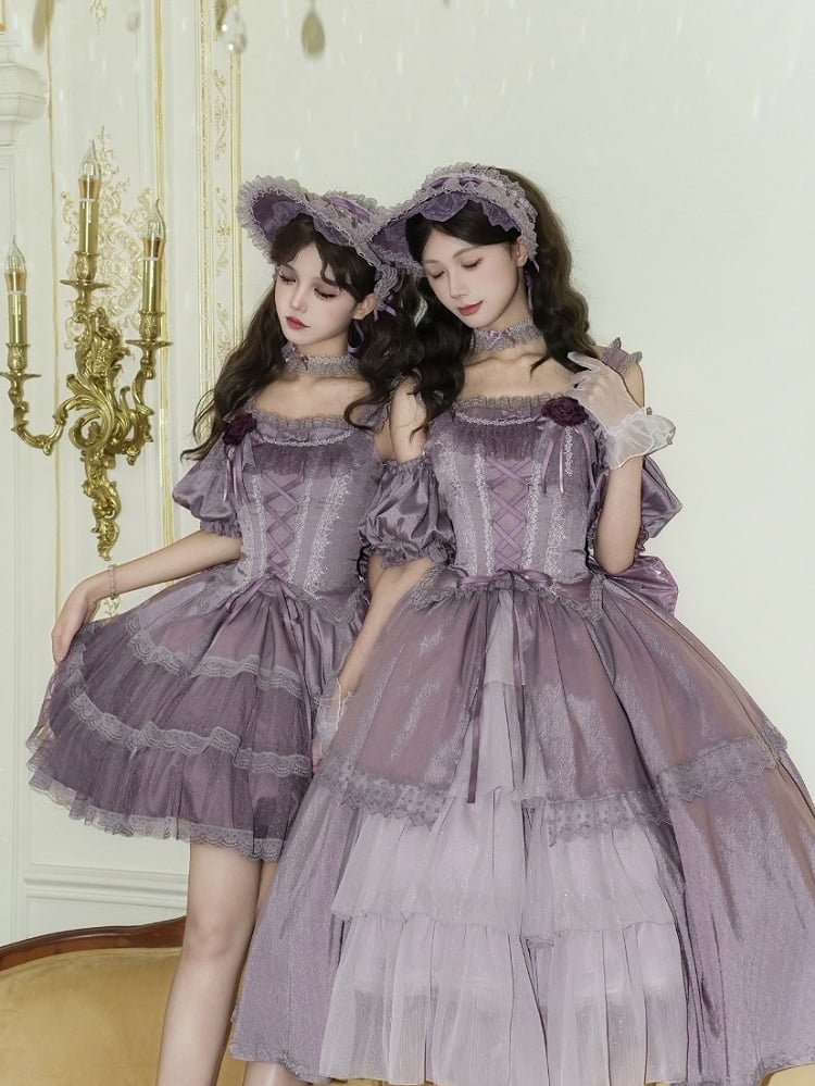 Self-tie Dusty Purple Choker