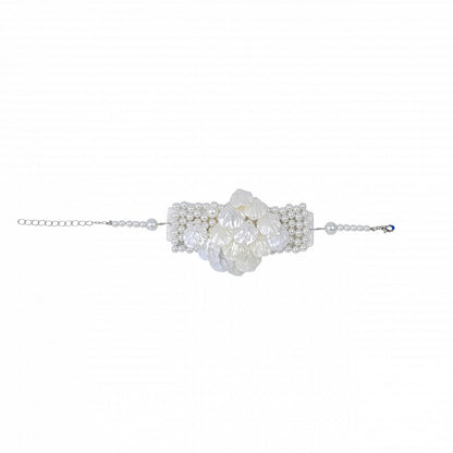 Artificial Pearls White Sea Bracelet Decorated Shells