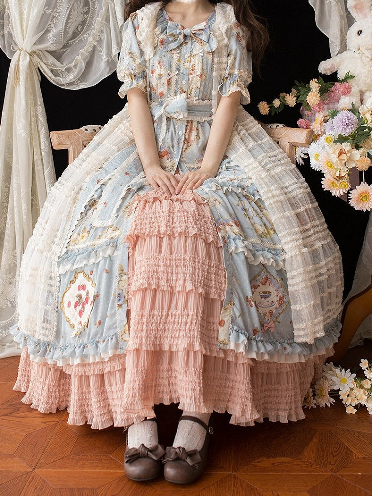 Tea-Length Ruffled Underskirt with Tiered Details - Miss Point