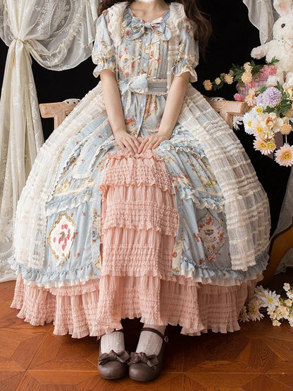Tea-Length Ruffled Underskirt with Tiered Details - Miss Point