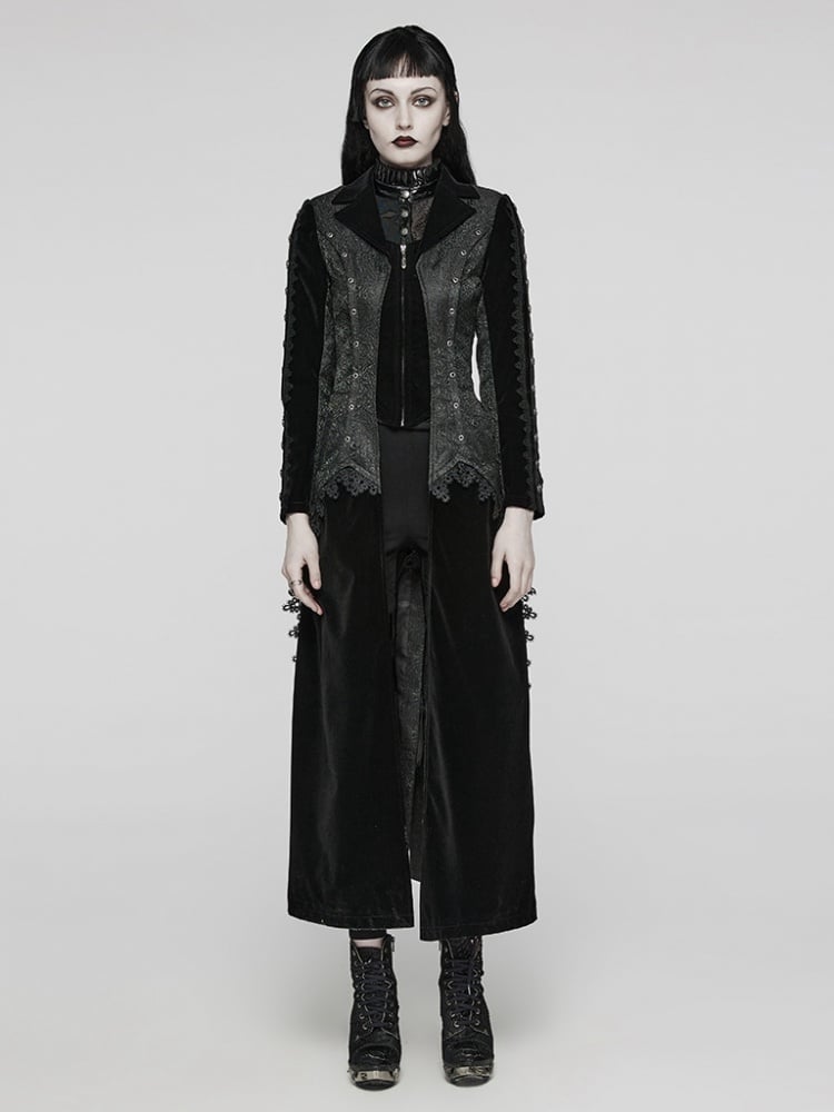 Black Gothic Gorgeous Long Coat