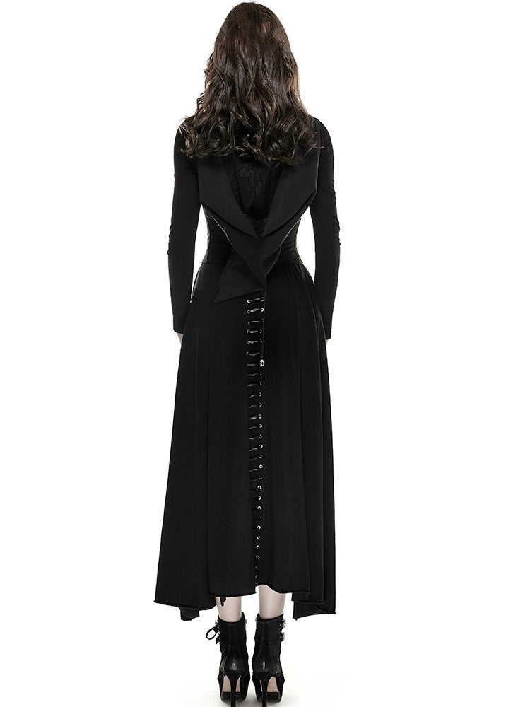 Black Steampunk Buckle Loops Girdle