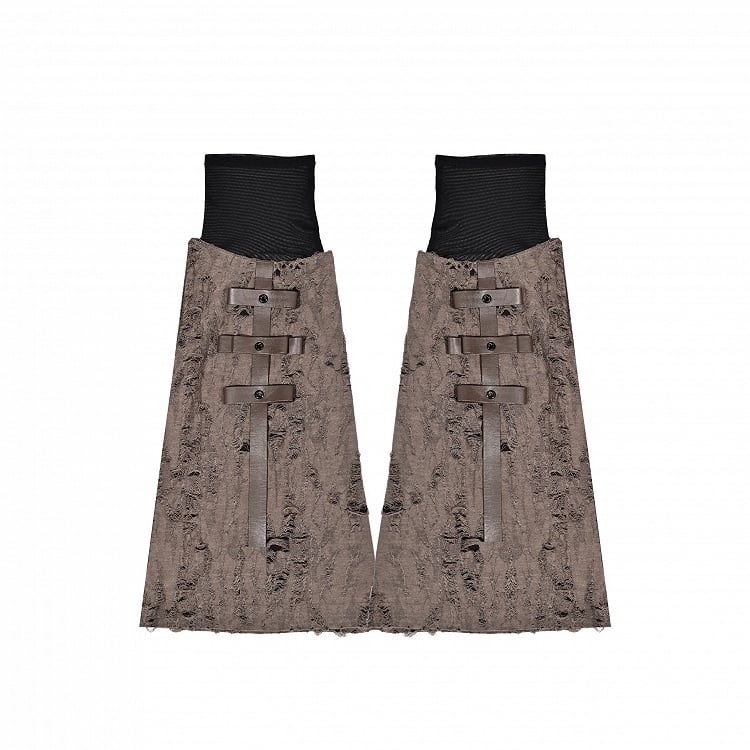 ブラウン ウェイストランド パンク レッグウォーマー