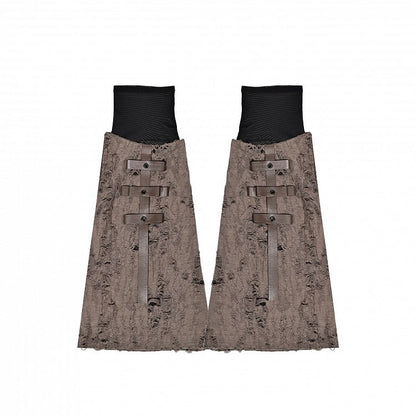 ブラウン ウェイストランド パンク レッグウォーマー