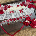 Hime - Set Hairband Lolita Accessory White Red