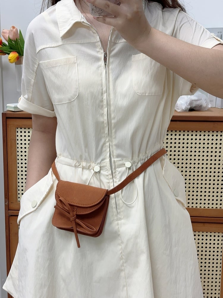 Detail Holder Brown Earthy - Card Bow Crossbody