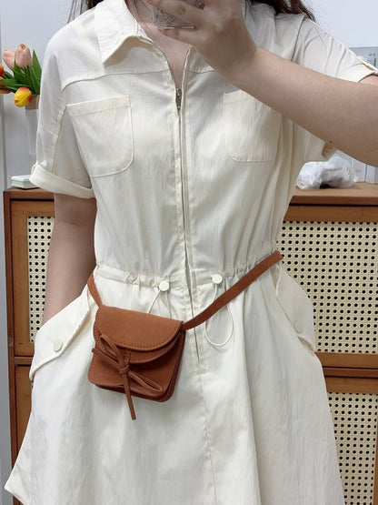 Detail Holder Brown Earthy - Card Bow Crossbody