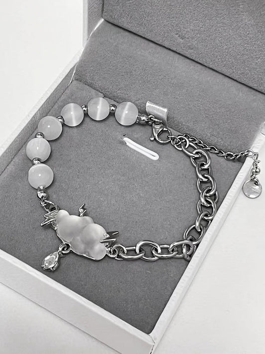 White Cloud Bead Bracelet - Kiwi Store