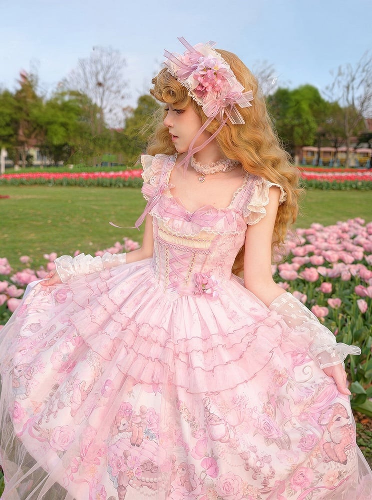 Floral Lace Sweet Lolita Hair Clip - Honey Machine