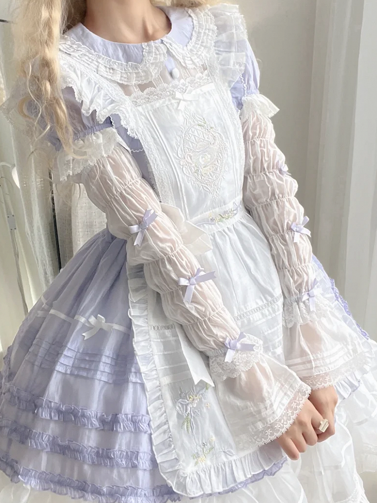 Purple Decoration Sleeves Detachable Green Blue / Pink Bows Small