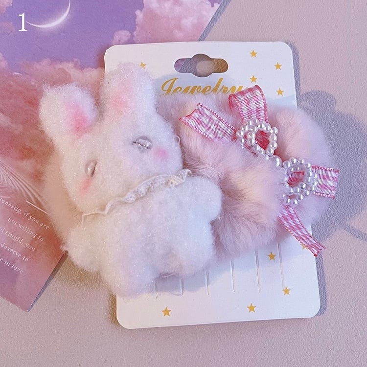 Bär Optionen 3 Haarspangen Design Details Bowknot