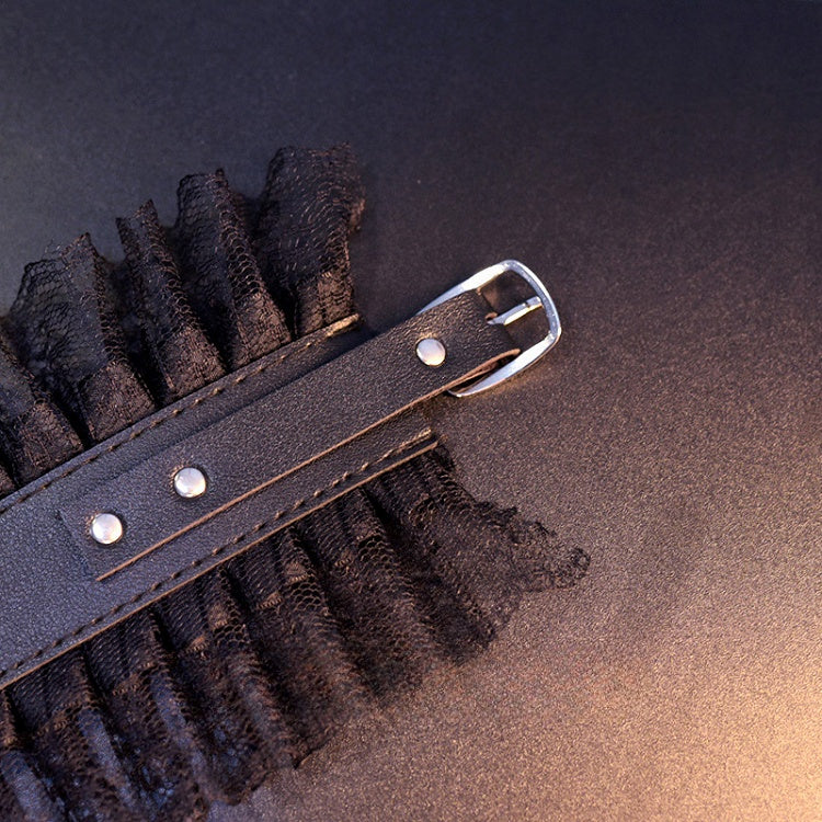 Gothic Lolita Black Lace Buckle Choker