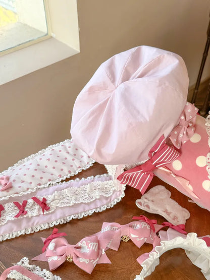 Pink Beret Ears Bunny