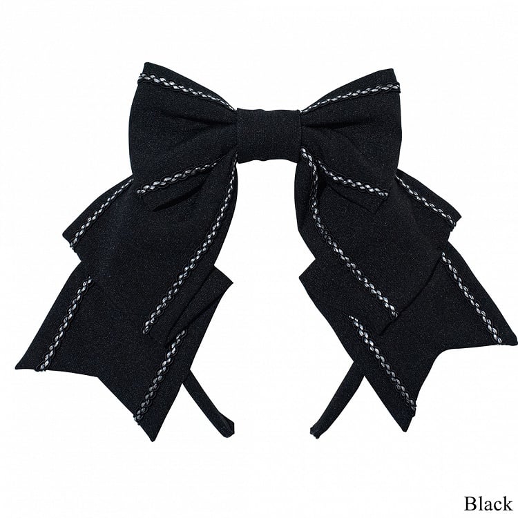 Dark Blue/Black/Red Bowknot KC
