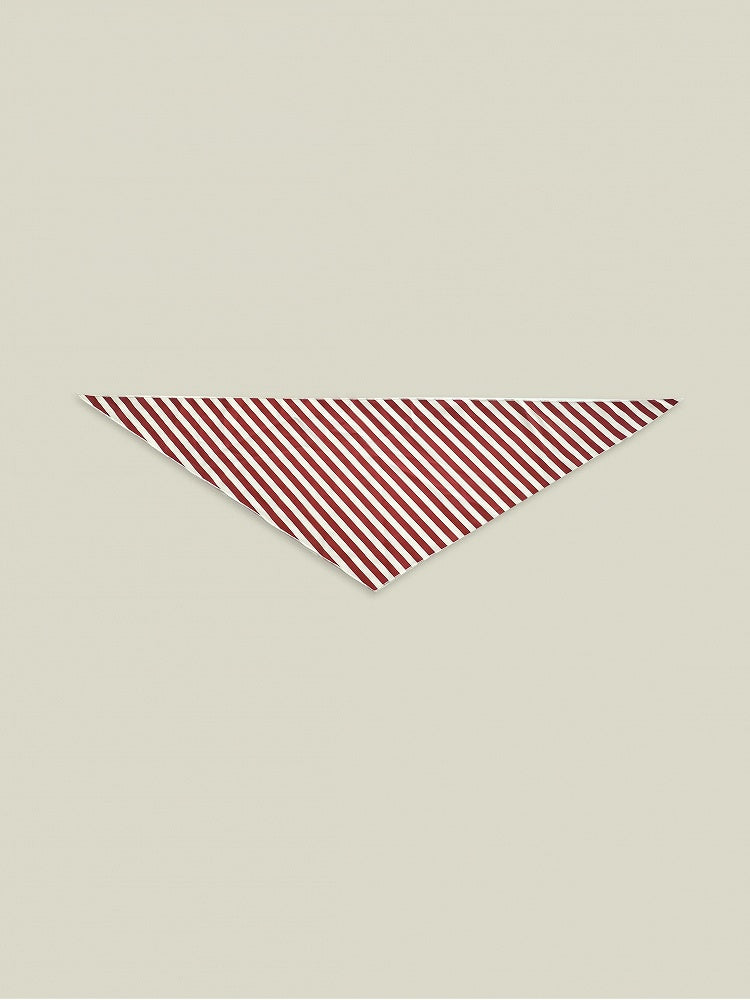Dreieckstuch mit rotem Streifenmuster