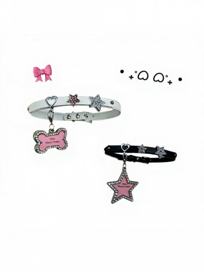 Star Rhinestone Choker in Two Colors - IVONA boutique
